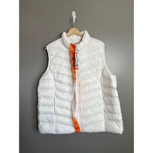 32 Degrees Heat white quilted puffer vest lightweight size XXL women's outdoor